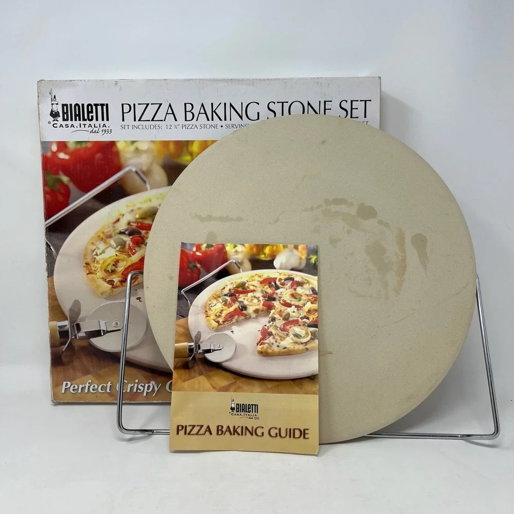 Bialetti Pizza Baking Pizza Stone Set 12.75